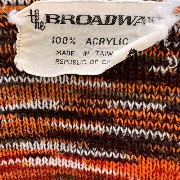 70's The Broadway Pullover Sweater - Multi Colored - Size Medium - Picture 9 of 9